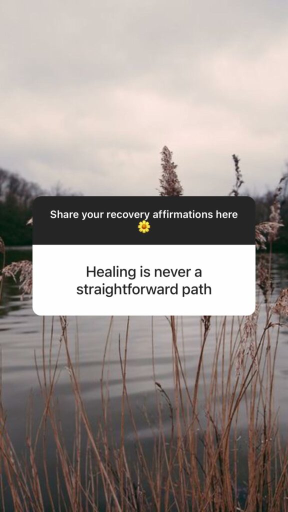 healing is never a straightforward path
