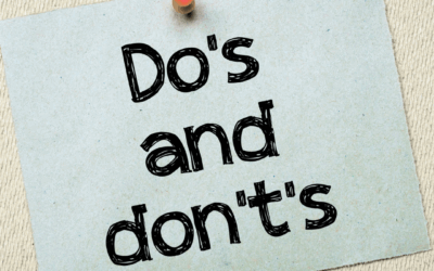 Note on pin board that says do's and don'ts for a post about how to help someone with anorexia